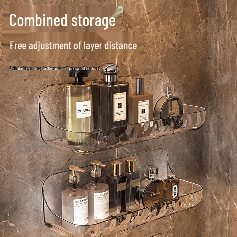 Acrylic Punch-Free Wall-Mounted Bathroom Storage Rack