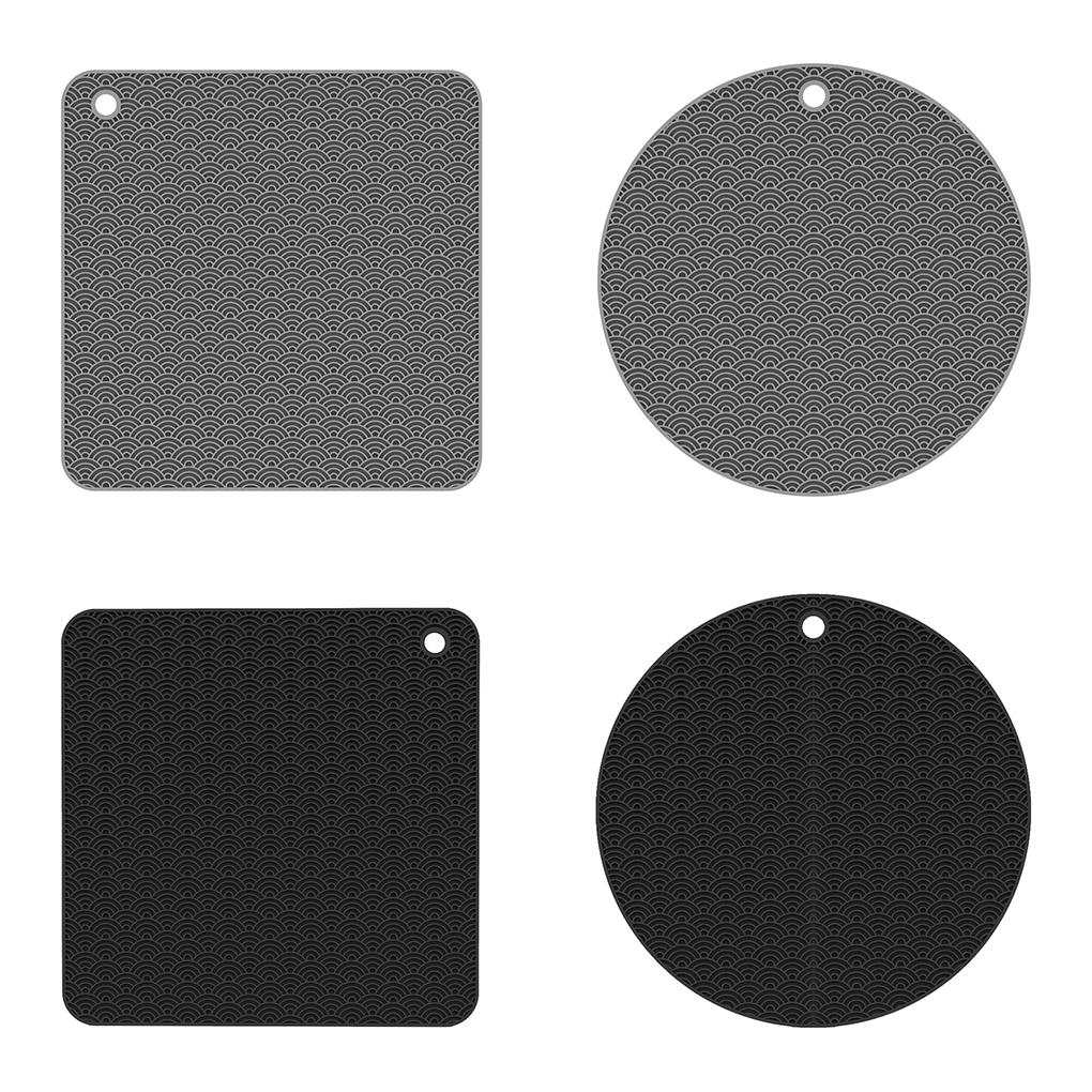 Insulation Placemat Silicone Table Mat Cushion Non-slip Heat-resistant Pot Dish Pad
