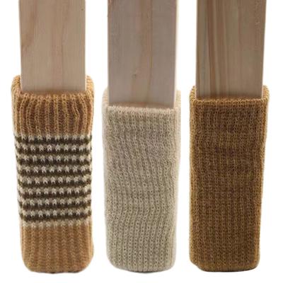4 Pcs Knitted Chair Leg Covers Elastic Furniture Leg Protectors Non Slip Table Feet Covers Chair Leg Booties for Floor