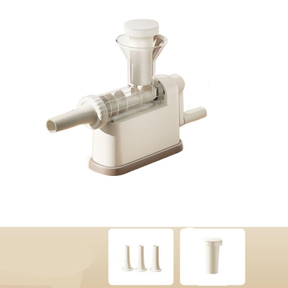 Large Capacity Sausage Making Tool with 3 Filling Nozzles Manual  Meat Stuffer  Kitchen Gadget