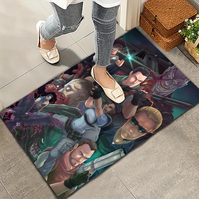 Resident Evil Carpet Rug for Living Room Bedroom Home Sofa Decoration,Kids play Nonslip Floor Mat