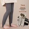 Girls' Winter Fleece Tights: Warm Footed Baby Bodysuit and Thick Children's Leggings