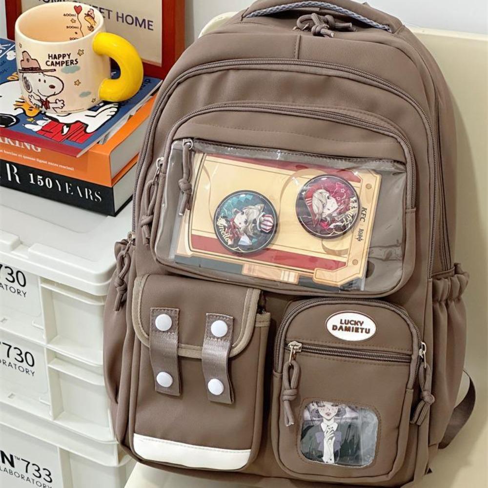 New college style ins sweet and cute junior high school student schoolbag high value grade 3-5 large capacity backpack women