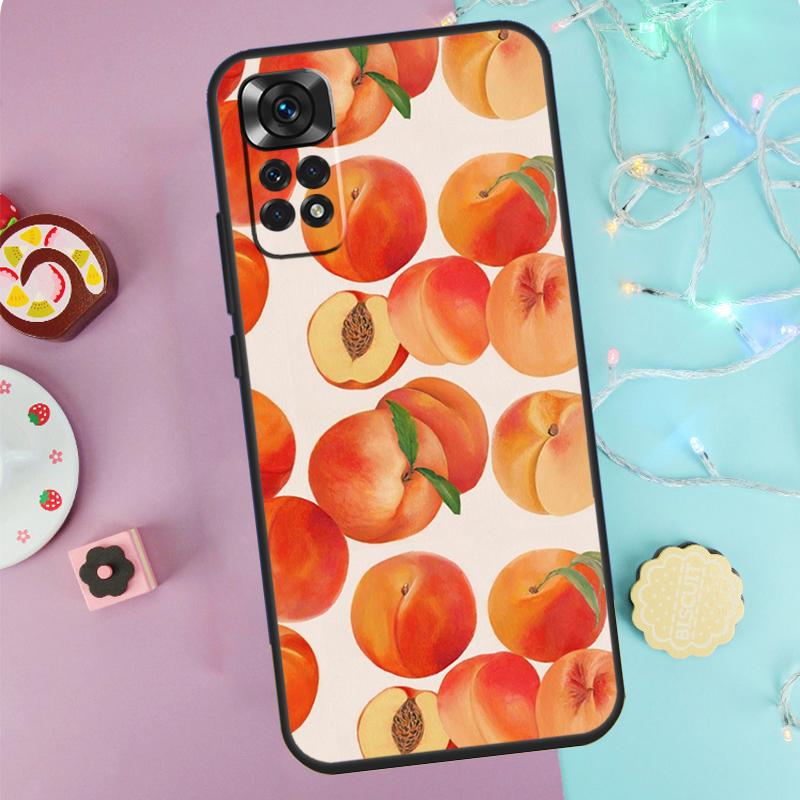 Pink Peaches Aesthetic Case For Xiaomi Redmi Note 14 13 9 10 11 12 Pro 9S 10S 11S 12S Redmi 13C 10C 12C 14C Cover