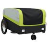 VidaXL Bicycle Trailer, Transport Cart with Safety Flag, Bicycle Stroller with Wheels and Hitch, 94074