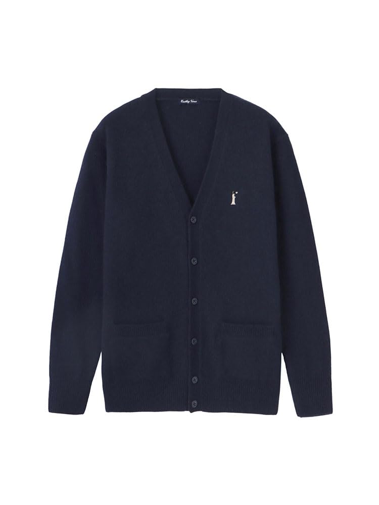 Eastboy Venus Lambswool Cardigan 4216511 Navy X Champagne Goddess (7G/Champagne Goddess) (580)