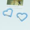 Colorful Heart-Shaped Multi-Functional Acrylic Carabiner Keychain