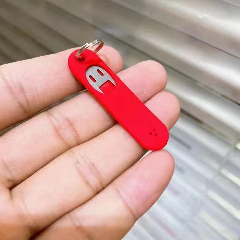 Silicone Anti-Lost SIM Card Ejector Tool with Hidden Case for Mobile Devices