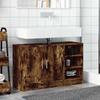 VidaXL Sink Cabinet Smoked Oak 90x29x55 Cm Engineered Wood, Bathroom Cabinet, Storage Cabinet Room 848126