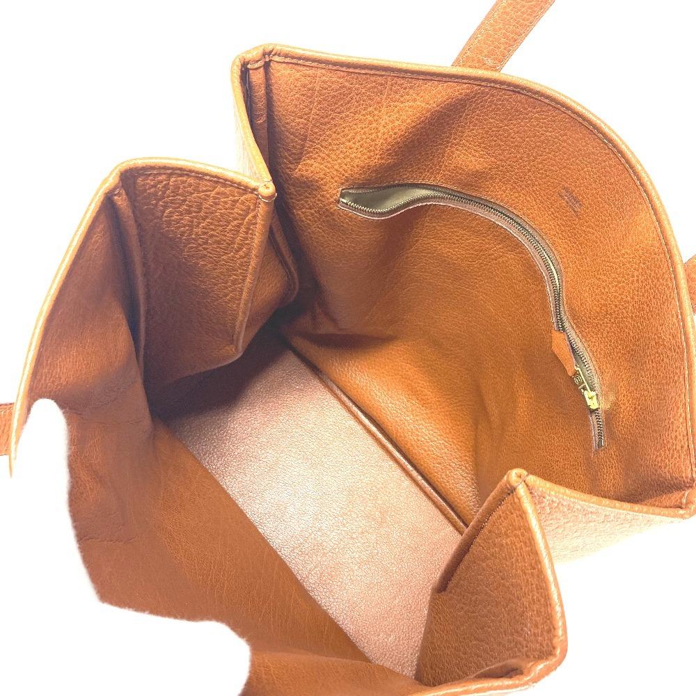 HERMES gallop Shoulder Bag, Vertical, Shoulder Bag Tote Bag Leather Gold Brown