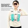 1pc Biking Running Storage Vest Lightweight Running Vest Reflective Phone Water Bottle Storage Pocket Mesh Breathable Sport Vest