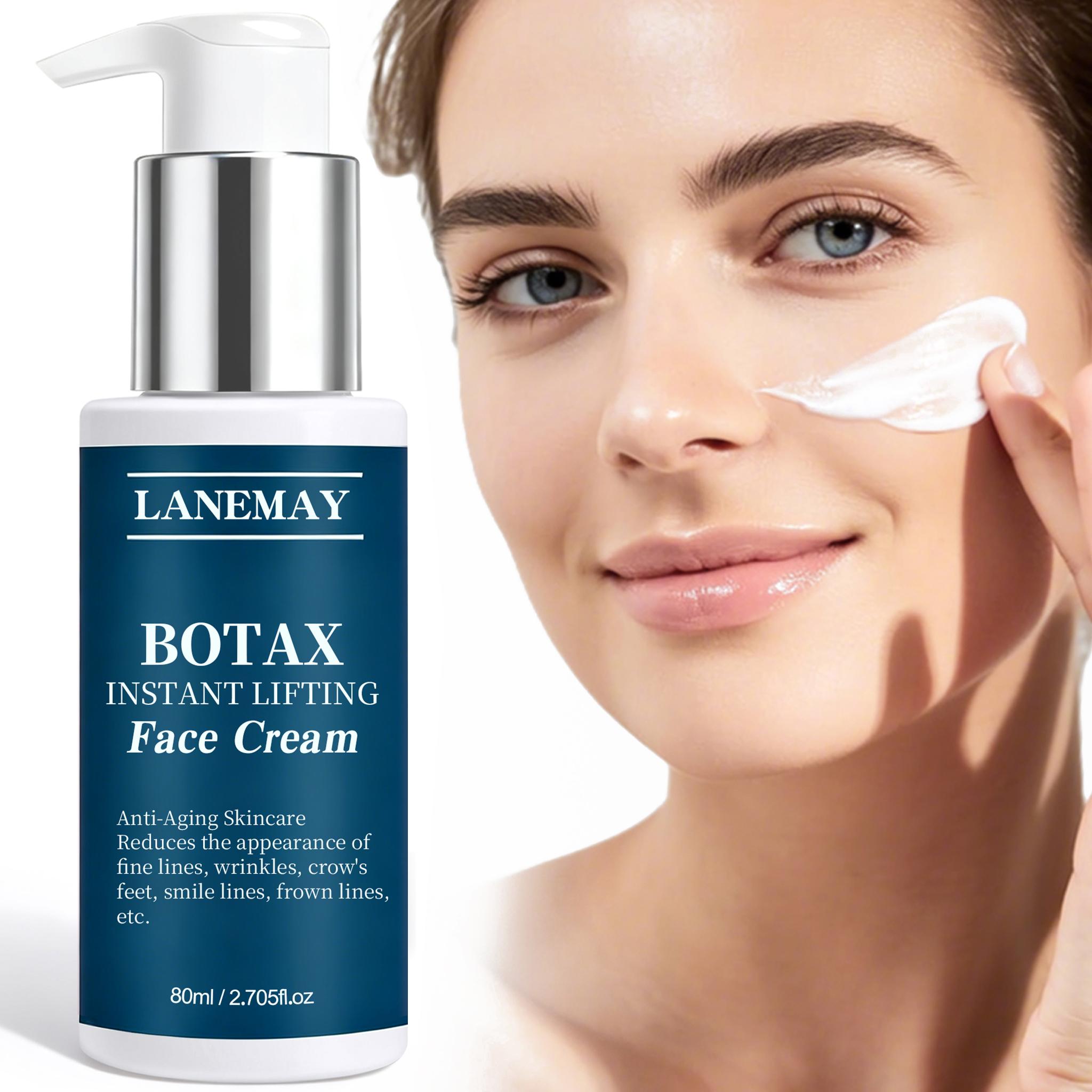 

Крем для лица с мгновенным лифтинг-эффектом Botax - Помогает разгладить и улучшить поверхность кожи вокруг глаз - Устраняет сухость и тусклость - 80 мл