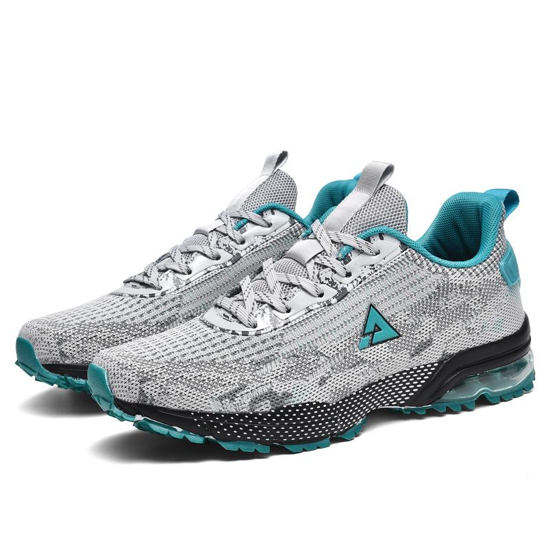 

Ультрамягкие и дышащие мужские удобные кроссовки на шнуровке 47 серый/зелёный