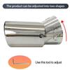 Adjustable Straight & Curved Car Exhaust Tip for Rayfang Cross, Binzhi 1.5, Old Model Reizhi, Enlang Yishen, XRV.