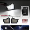 2Pcs White LED Under Side Mirror Puddle Light Lamp for Volvo S60 S 80 V70 Jaguar XF XK XFR XE-Type XJ-Type Xenon White