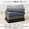 Towel Lab Imabari Certified Bath Set of Made In Premium Cotton One's Towels, 2, Japan, Hotel-Quality, Soft-Twisted, 100% (Off-Black)
