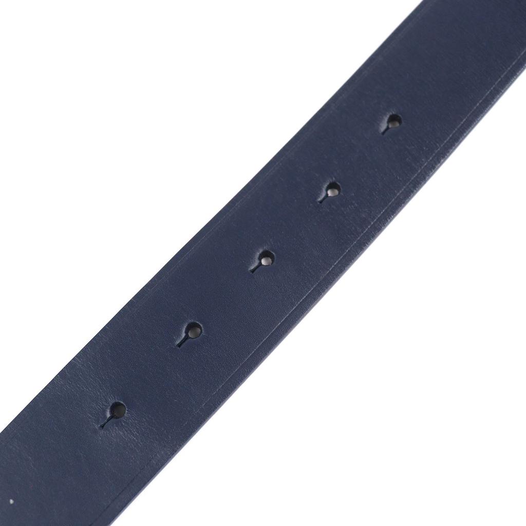 Excellent BALENCIAGA belt BB logo metal buckle leather Navy leather mens 570370 Used