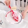 Multipurpose Long Handle Dish Brush Silicone Scrubber Brush For Cleaning Milk Bottles Flasks Narrow Mouthed Container