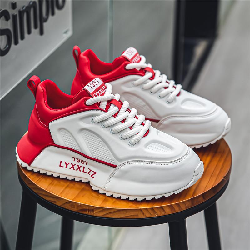 Men's Shoes Summer Trendy Brand Sense Personality Leisure Sports Running Heightening Bag Bottom Black Dad Trendy Shoes Men's Shoes