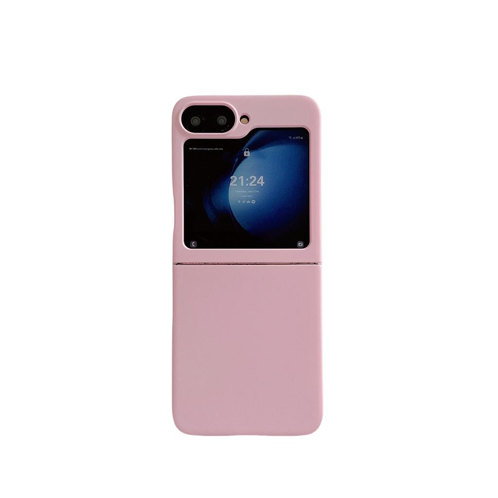 New Model Suitable for Samsung Z Flip7 Mobile Phone Case Ultra-thin PC Skin Feeling 3 4 5 6 Simple Folding Protective Case