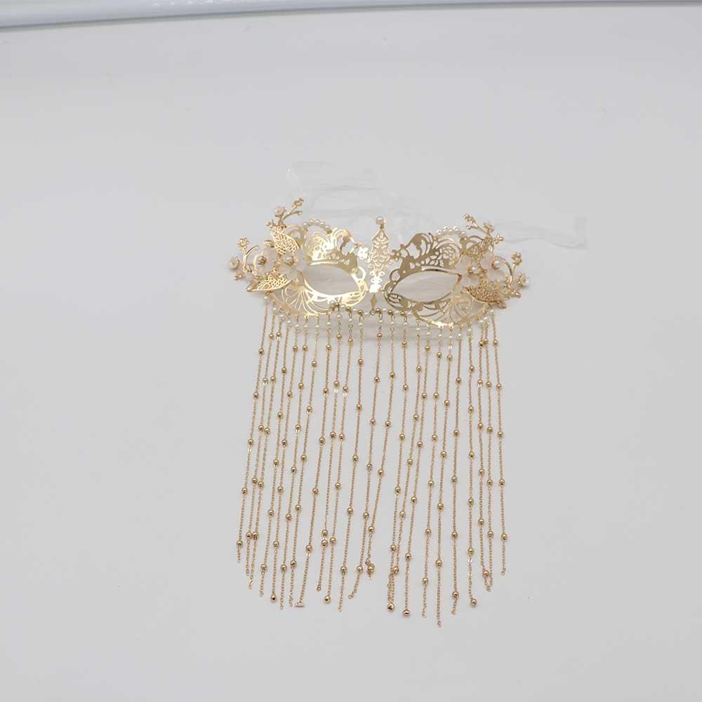 Floret Anonymous Face Cover Women Mysterious Veil Chinese Style Accessories Wedding Headdress