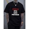 Taglie Europee Uomo Casual Sportiva Moda Trendy Fitness Outdoor Casa T-shirt a Maniche Corte, Stampa 2D alla Moda, Elastica e Comoda