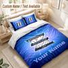 Custom Name Bedding Set 3 PiecesBIRMINGHAM CITY Football Print Duvet Cover + 2 Pillowcases Soft Bed Decor