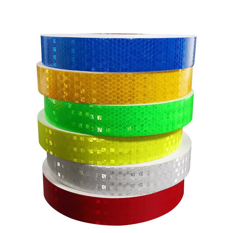 Tri-Color Reflective Crystal Grid Tape for Cars, Bikes, and Motorcycles