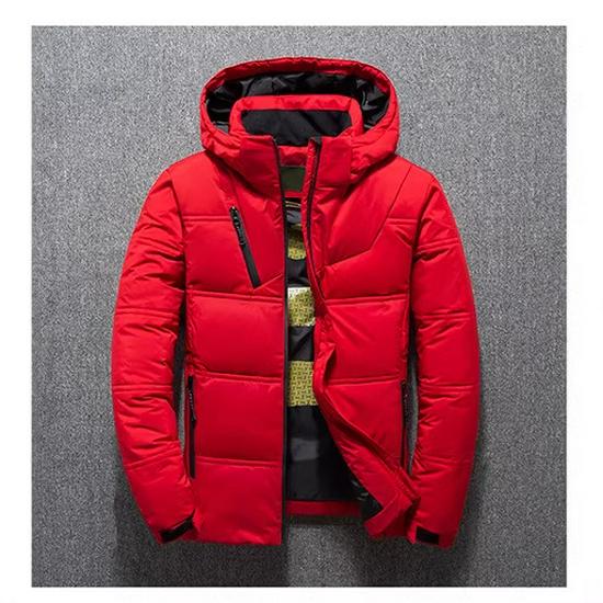 Border New Men's Slim Fit Down Jacket - 2025 Special Edition, Thickened Plus Size, Multi-Pocket, Youth Style Winter Coat