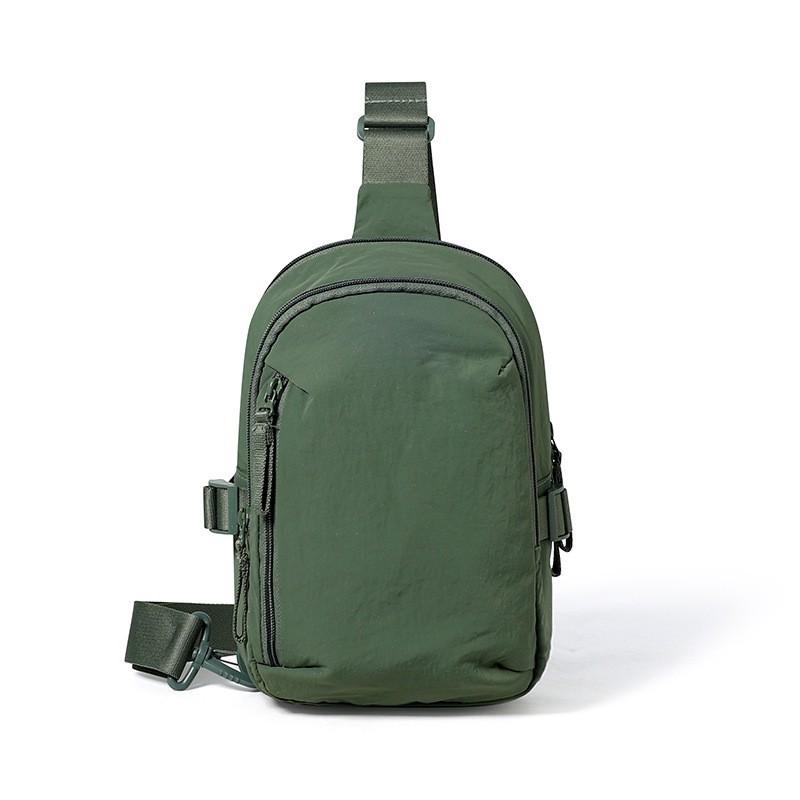 

Trend Retro Couples Cross-body Bag New Outdoor Sports Light Mini Chest All-matching Casual Mobile Phone one size зелений