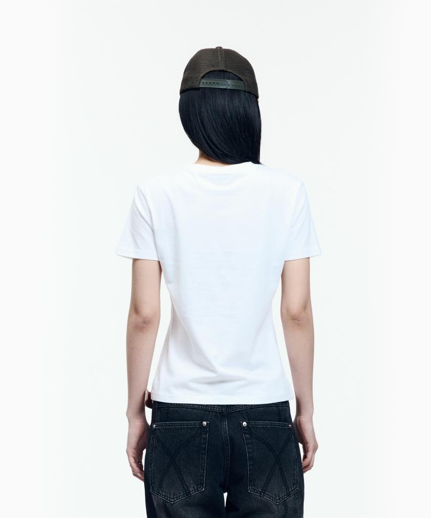 AAKAM Mosaic Cross Half Top (White)