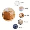 Luxury Light Leather Mat Tatami Floor Storage Seat Cushion Living Room Household PU Leather Seat Cushion Old Clothes Storage Bag