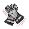 Bow Breathabl Tulle Mittens Short Lace Gloves Transparent Sunscreen