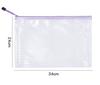 3pc Thickened Transparent Document Bag A4 Official Document Bag Mesh Zipper Bag, Large Capacity A4 File Bag, Waterproof File Bag