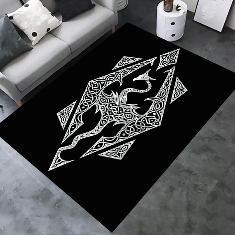 2025 Ny Skyrim Mat Matta för Vardagsrum Sovrum Hem Soffa Dekoration, Barnlek Halkfri Golvmatta166