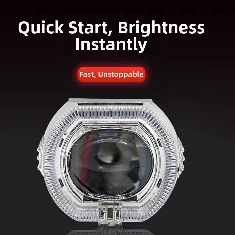 2.5inch DRL Dual Halo Lamp LED Driving Fog Lamp Car Motorcycle Headlight  Motorcycle Modification