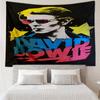 David Bowie Print Tapestry, Backdrop, Easy Setup, Ideal for Bedroom, Office & Living Room, with Aesthetic Wall Hanging Decor.