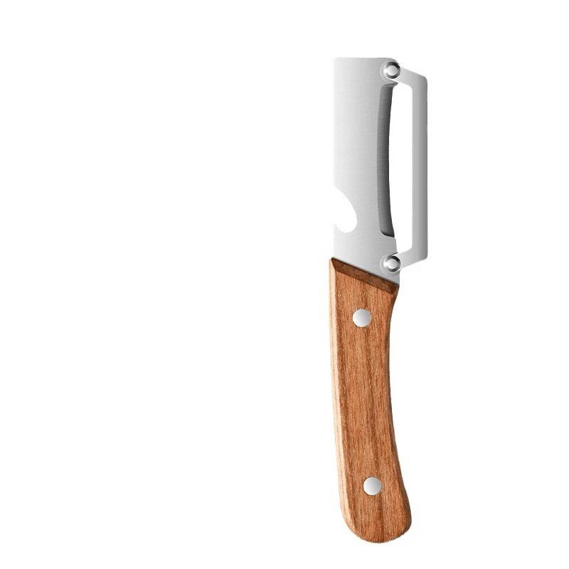 

Kitchen Peeler Stainless Steel Peeler with Wooden Handle Peeling Slicing Fruits vegetables Potato Multi Function Kitchen Home Tool
