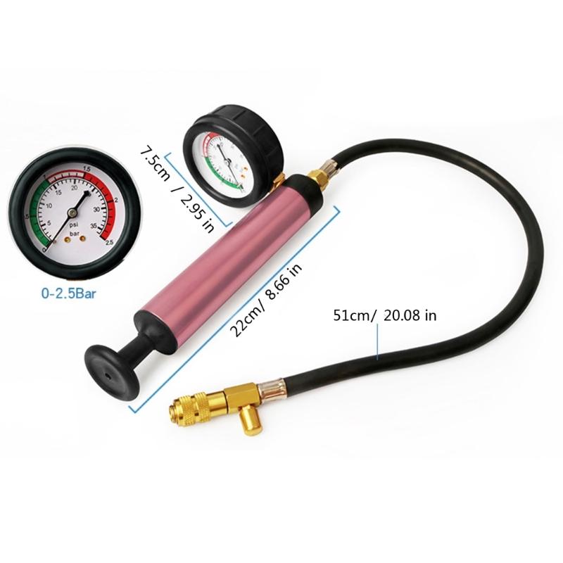 Comprehensive Coolant Systems Pressure Diagnostic Checker with Multiple Radiator Covers and Thermometers for Auto Repair