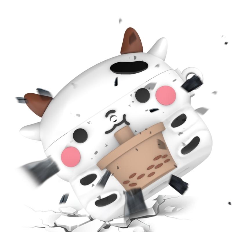 Ergonomic Silicone Case Sleeve Housing for Air Pods 4 Wireless Headphone Antislip Dustproof Water Resistant Nonslip Skin