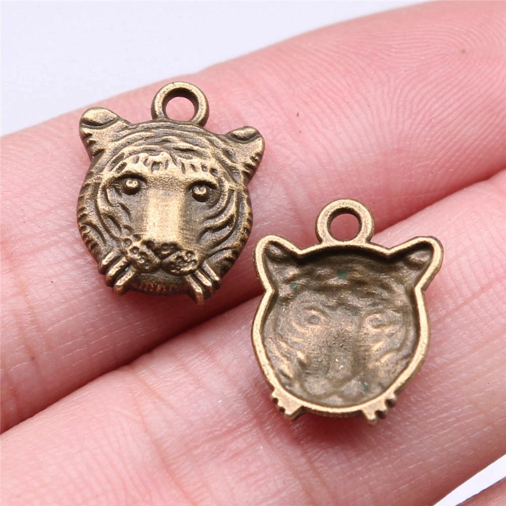 Charms Tiger Lion Wolf Pendants Kids' Jewelry Materials QC131