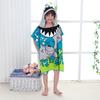 Sommer-Mikrofaser-Badeponcho mit Aufdruck für Kinder, Badetuch mit Kapuze, das nicht fusselt oder ausbleicht, Alter 2-10