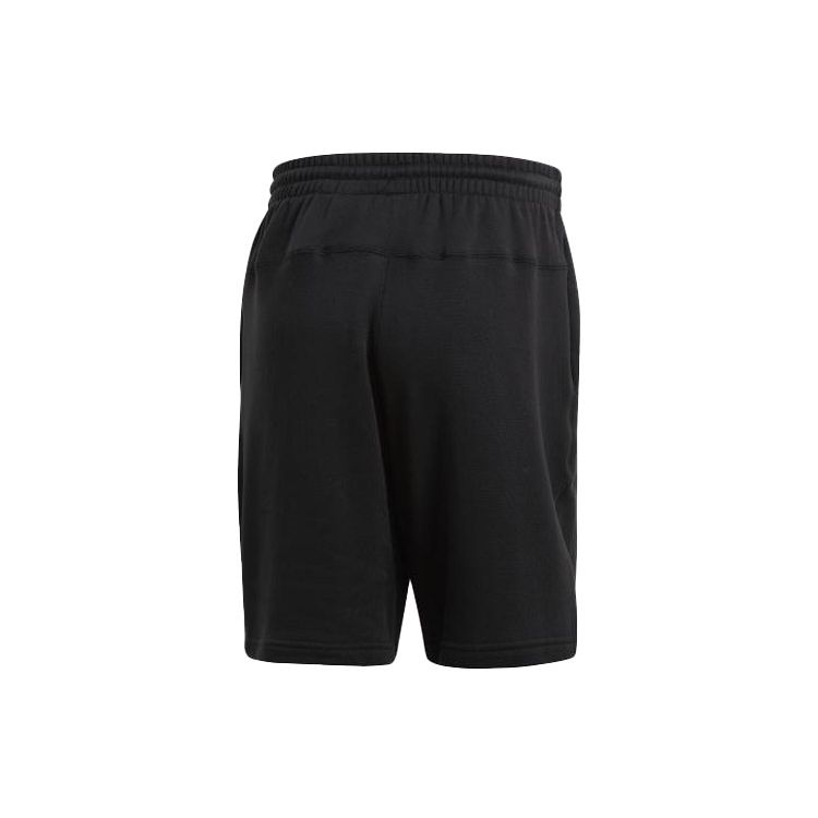 Adidas Originals Trefoil Dual Logo Mid-Waist Sports Shorts Men Shorts Black ED7233