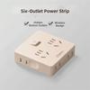Platzsparende Ultra-dünne Steckdosenleiste Breite Steckdosen Flacher Stecker Wandstecker USB-C-Anschlüsse Steckdosenverteiler Bürogebrauch