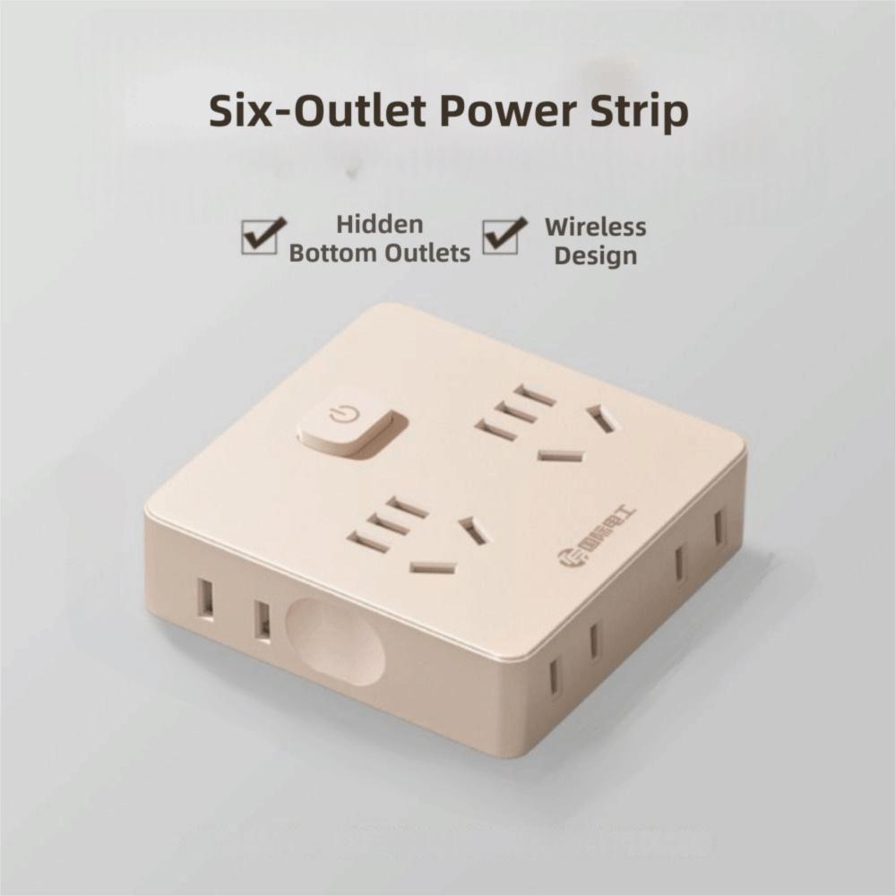 Platzsparende Ultra-dünne Steckdosenleiste Breite Steckdosen Flacher Stecker Wandstecker USB-C-Anschlüsse Steckdosenverteiler Bürogebrauch