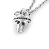 Plein Accessory Necklace 3D SKULL CROWN 3D Skull Crown PJ8AA03NU 3D SKULL CROWN TITANIUM GRAY CRYSTALS PENDANT WITH CHAIN Silver Stainless Steel