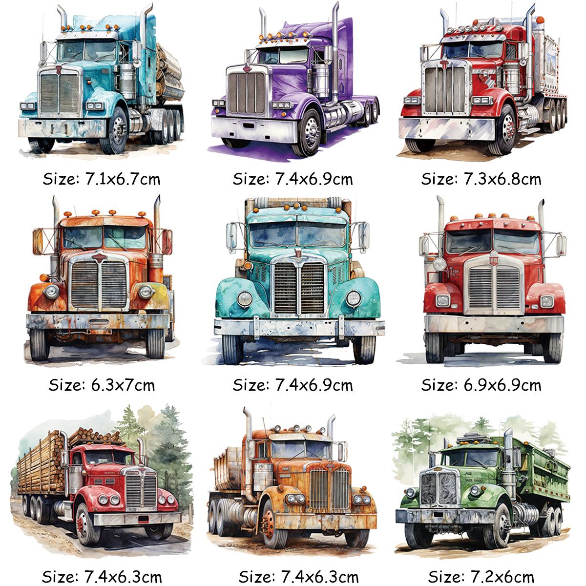 

Термопасты на одежде, американские наклейки на грузовики, Parches Ropa, наклейки для одежды, сделай сам, теплопередача, утюг для переноса, подарок для мальчика