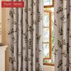 1 Peça Cortinas Blackout 100% Série Nuan Estilo Rústico Americano Cortinas com Estampa de Plantas para Quarto Sala de Estar Janela de Varanda para Decoração de Casa
