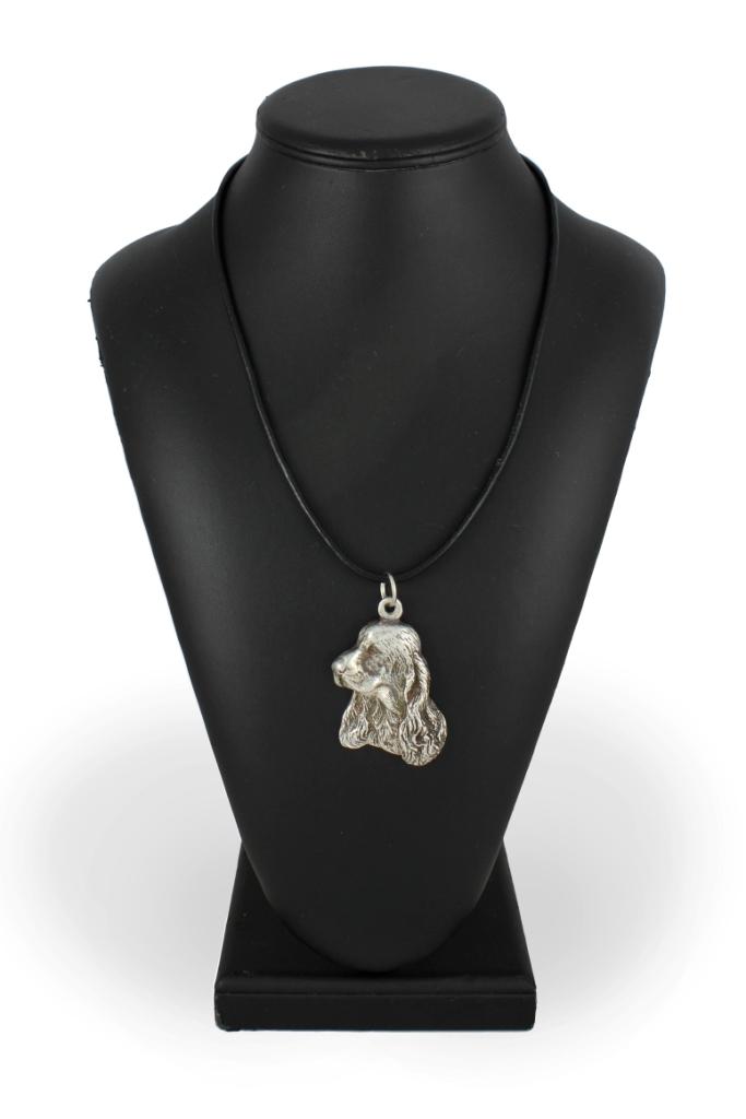 English Cocker Spaniel - Necklace with Dog, Silver-plated Pendant for Dog Fan, Unique Jewelry by Art-Dog Brand