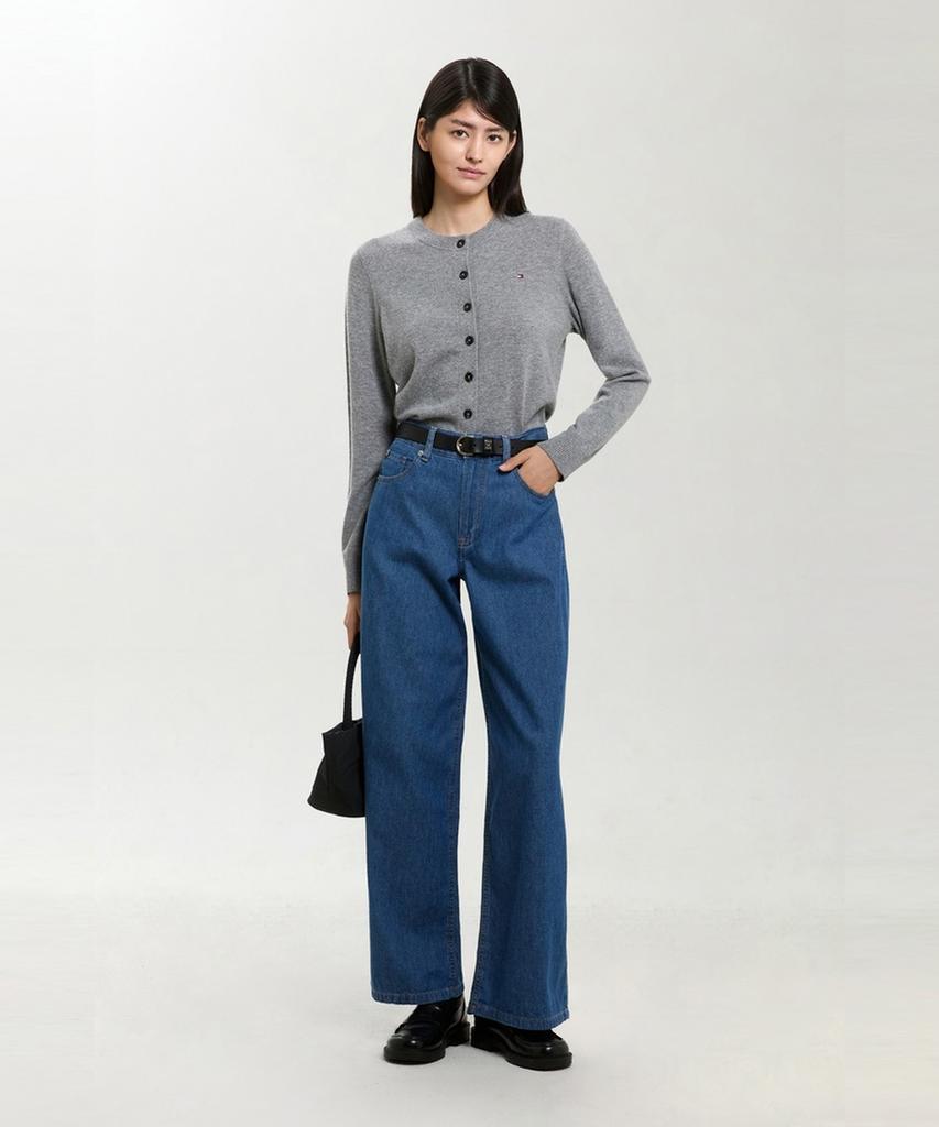 TOMMY HILFIGER Cashmere Blend Classic Cardigan (T22G7Kcd060Wt2P7D)